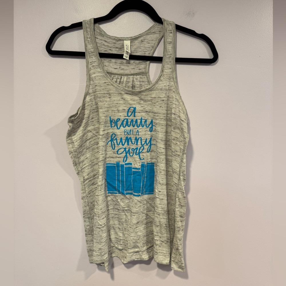 A Beauty but a Funny girl‎ Beauty and the beast inspired tank top